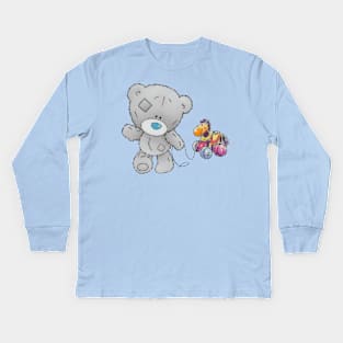 Teddy Bear No.1 Kids Long Sleeve T-Shirt